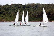 KANNUR, DEC 5 (UNI) Glimpses of the 12th edition of Admiral Cup-2023 Sailing regatta, which begins at Ettikulam beach adjoining Indian Naval Academy, Ezhimala, in the district, on Tuesday.UNI PHOTO-113U KANNUR, DEC 5 (UNI) Glimpses of the 12th edition of Admiral Cup-2023 Sailing regatta, which begins at Ettikulam beach adjoining Indian Naval Academy, Ezhimala, in the district, on Tuesday.UNI PHOTO-113U
