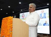 NEW DELHI, JUN 4 (UNI):- Union Minister for Environment, Forest and Climate Change, Labour and Employment, Bhupender Yadav addressing at the 'Award Ceremony for Trash to Treasure Hackathon, Dharti Kare Pukaar, Youth Conclave and Inter-School Painting Competition' on the eve of World Environment Day at Indira Paryavaran Bhawan, in New Delhi on Sunday.UNI PHOTO-99U NEW DELHI, JUN 4 (UNI):- Union Minister for Environment, Forest and Climate Change, Labour and Employment, Bhupender Yadav addressing at the 'Award Ceremony for Trash to Treasure Hackathon, Dharti Kare Pukaar, Youth Conclave and Inter-School Painting Competition' on the eve of World Environment Day at Indira Paryavaran Bhawan, in New Delhi on Sunday.UNI PHOTO-99U