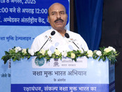 NEW DELHI,AUG 8 (UNI):- Union Minister for Social Justice and Empowerment, Dr. Virendra Kumar addressing at ‘Raksha Bandhan, Sankalp Nasha Mukt Bharat Ka’ program under ‘Nasha Mukt Bharat Abhiyaan’, in New Delhi on Friday,UNI PHOTO- R4U NEW DELHI,AUG 8 (UNI):- Union Minister for Social Justice and Empowerment, Dr. Virendra Kumar addressing at ‘Raksha Bandhan, Sankalp Nasha Mukt Bharat Ka’ program under ‘Nasha Mukt Bharat Abhiyaan’, in New Delhi on Friday,UNI PHOTO- R4U