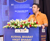 NEW DELHI, 15 JUL (UNI):- Minister of State (Independent Charge) for Skill Development and Entrepreneurship and Education, Jayant Chaudhary addressing at the celebration of the 11th Anniversary of the Skill India Mission on the occasion of World Youth Skills Day 2026, in New Delhi on Wednesday. UNI PHOTO-82U